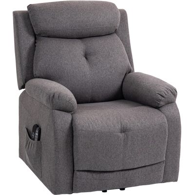 HOMCOM Fauteuil releveur électrique massant et chauffé, fauteuil inclinable, ports USB, repose-pied, 86x94x105cm, gris - Publicité HOMCOM Fauteuil releveur électrique massant et chauffé, fauteuil inclinable, ports USB, repose-pied, 86x94x105cm, gris - Publicité