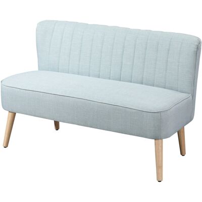 HOMCOM Canapé 2 places, rembourrage moelleux, housse facile d'entretien, jusqu'à 220 kg, 117 x 56,5 x 77 cm, vert clair - Publicité HOMCOM Canapé 2 places, rembourrage moelleux, housse facile d'entretien, jusqu'à 220 kg, 117 x 56,5 x 77 cm, vert clair - Publicité