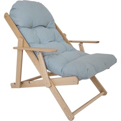 HOMCOM Fauteuil ajustable et pliable en bois - Publicité HOMCOM Fauteuil ajustable et pliable en bois - Publicité