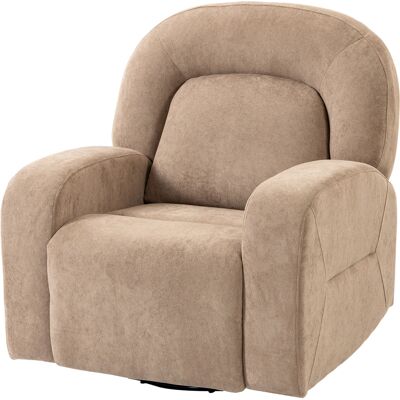 HOMCOM Fauteuil relax, fauteuil à bascule et inclinable pivotant 360°, tissu velours ultra-doux Cloud Plush, fauteuil inclinable à large assise, Kaki - Publicité HOMCOM Fauteuil relax, fauteuil à bascule et inclinable pivotant 360°, tissu velours ultra-doux Cloud Plush, fauteuil inclinable à large assise, Kaki - Publicité