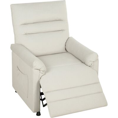 HOMCOM Fauteuil relax électrique massant et chauffant, fauteuil inclinable, repose-pieds, moteur silencieux, 82x99x106cm, crème - Publicité HOMCOM Fauteuil relax électrique massant et chauffant, fauteuil inclinable, repose-pieds, moteur silencieux, 82x99x106cm, crème - Publicité