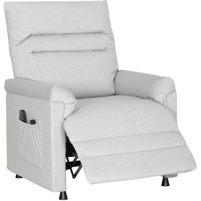 HOMCOM Fauteuil relax électrique massant et chauffant, fauteuil inclinable, repose-pieds, moteur silencieux, 82x99x106cm, gris - Publicité HOMCOM Fauteuil relax électrique massant et chauffant, fauteuil inclinable, repose-pieds, moteur silencieux, 82x99x106cm, gris - Publicité