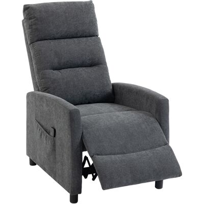 HOMCOM Fauteuil massant inclinable manuel 160° en chenille avec repose-pieds, télécommande, poches, Gris foncé - Publicité HOMCOM Fauteuil massant inclinable manuel 160° en chenille avec repose-pieds, télécommande, poches, Gris foncé - Publicité