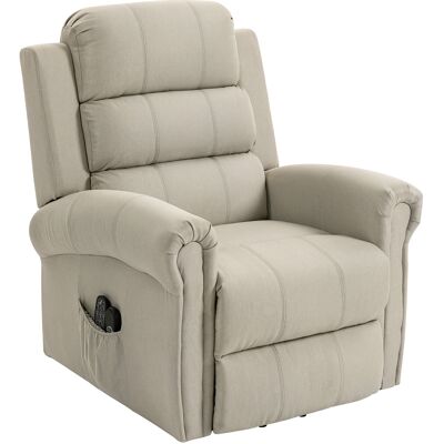 HOMCOM Fauteuil releveur électrique, fauteuil relax électrique avec fonction massage et chauffage, 87 x 87,5 x 108 cm, beige - Publicité HOMCOM Fauteuil releveur électrique, fauteuil relax électrique avec fonction massage et chauffage, 87 x 87,5 x 108 cm, beige - Publicité