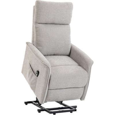 HOMCOM Fauteuil Releveur Électrique, Fauteuil Relax Électrique en Chenille avec Coussin à Ressorts, Dossier Inclinable, Gris - Publicité HOMCOM Fauteuil Releveur Électrique, Fauteuil Relax Électrique en Chenille avec Coussin à Ressorts, Dossier Inclinable, Gris - Publicité