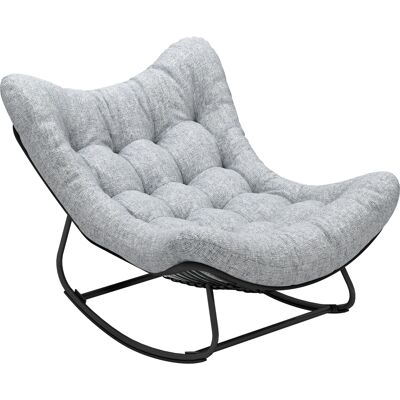 Outsunny Fauteuil à bascule de jardin chaise à bascule en forme d'œuf avec coussin rembourré 98 x 111 x 74 cm gris - Publicité Outsunny Fauteuil à bascule de jardin chaise à bascule en forme d'œuf avec coussin rembourré 98 x 111 x 74 cm gris - Publicité