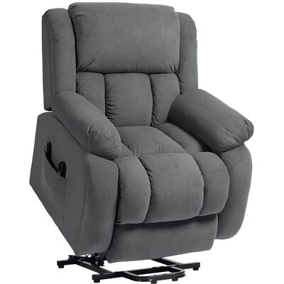 HOMCOM Fauteuil releveur électrique massage et chauffage avec repose-pied, dossier inclinable, télécommande et poche latérale - Publicité HOMCOM Fauteuil releveur électrique massage et chauffage avec repose-pied, dossier inclinable, télécommande et poche latérale - Publicité