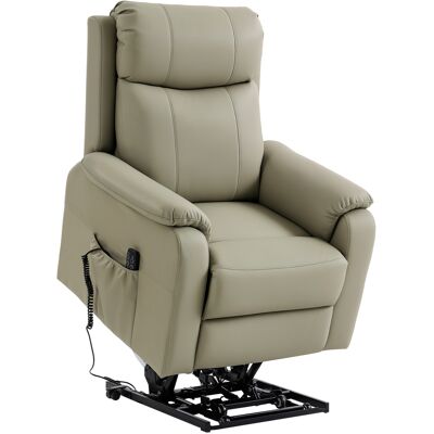 HOMCOM Fauteuil releveur électrique, fauteuil relax électrique, double moteur, dossier inclinable, 87x96x105cm, crème - Publicité HOMCOM Fauteuil releveur électrique, fauteuil relax électrique, double moteur, dossier inclinable, 87x96x105cm, crème - Publicité