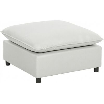 HOMCOM Repose pied salon carré, ottoman avec pieds en plastique, pouf salon pour chambre à coucher, entrée, 75x75x40 cm, gris - Publicité HOMCOM Repose pied salon carré, ottoman avec pieds en plastique, pouf salon pour chambre à coucher, entrée, 75x75x40 cm, gris - Publicité