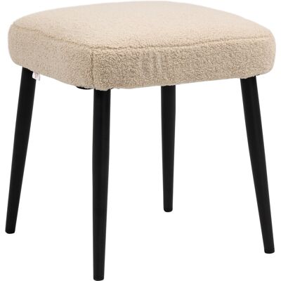 HOMCOM repose pied salon tabouret ottoman, en tissu laine bouclée, 42x42x44 cm, beige Aosom France - Publicité HOMCOM repose pied salon tabouret ottoman, en tissu laine bouclée, 42x42x44 cm, beige Aosom France - Publicité