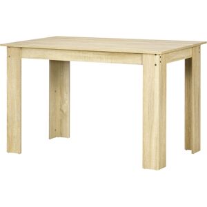 Table à manger HOMCOM en chêne moderne - 4-6 personnes - 120L x 69l x 75H cm - Publicité Table à manger HOMCOM en chêne moderne - 4-6 personnes - 120L x 69l x 75H cm - Publicité