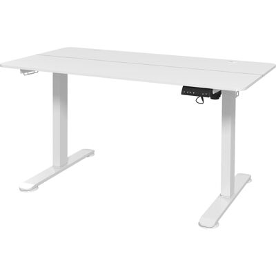 Vinsetto Bureau Réglable en Hauteur Électrique - 140x70cm, Blanc - Publicité Vinsetto Bureau Réglable en Hauteur Électrique - 140x70cm, Blanc - Publicité
