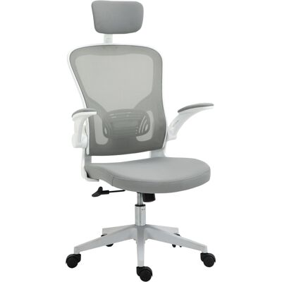 Chaise de Bureau Vinsetto - Ergonomique réglable grise 65x64x114-122cm - Publicité Chaise de Bureau Vinsetto - Ergonomique réglable grise 65x64x114-122cm - Publicité