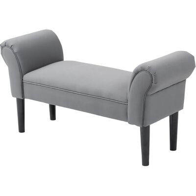 HOMCOM - Bettbank - Gris Foncé - 102x36x51 cm - bench - Publicité HOMCOM - Bettbank - Gris Foncé - 102x36x51 cm - bench - Publicité