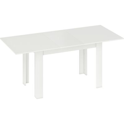 HOMCOM Table à manger extensible, table de cuisine rectangulaire, pour 6-8 personnes, 140-180 x 80 cm, blanc - Publicité HOMCOM Table à manger extensible, table de cuisine rectangulaire, pour 6-8 personnes, 140-180 x 80 cm, blanc - Publicité