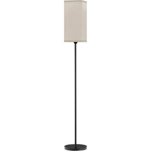 HOMCOM Lampadaire sur pied salon lampe salon sur pied avec abat-jour beige effet lin interrupteur à pied Ø 25 x 161,5 cm noir - Publicité HOMCOM Lampadaire sur pied salon lampe salon sur pied avec abat-jour beige effet lin interrupteur à pied Ø 25 x 161,5 cm noir - Publicité