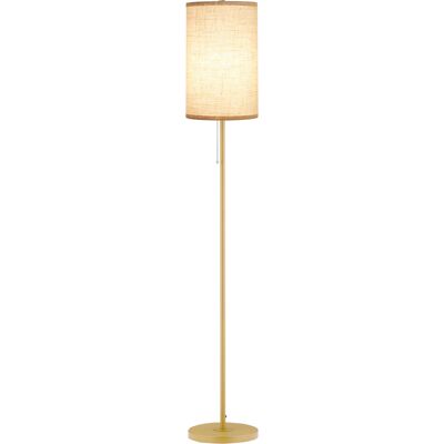 Lampadaire moderne HOMCOM Cadre en acier Abat-jour en tissu - Lampadaire - Publicité Lampadaire moderne HOMCOM Cadre en acier Abat-jour en tissu - Lampadaire - Publicité