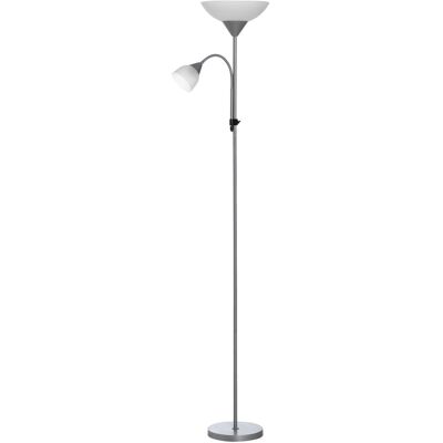 HOMCOM - 2-Head - Base métallique - Lampadaire - Publicité HOMCOM - 2-Head - Base métallique - Lampadaire - Publicité