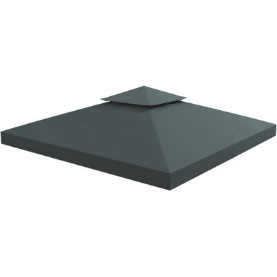 Toit de Rechange pour Pavillon de Jardin 3x3m - Gris Anthracite - Publicité Toit de Rechange pour Pavillon de Jardin 3x3m - Gris Anthracite - Publicité