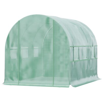Serre de jardin Outsunny 2,95x2x2 m avec protection UV - Vert - Publicité Serre de jardin Outsunny 2,95x2x2 m avec protection UV - Vert - Publicité