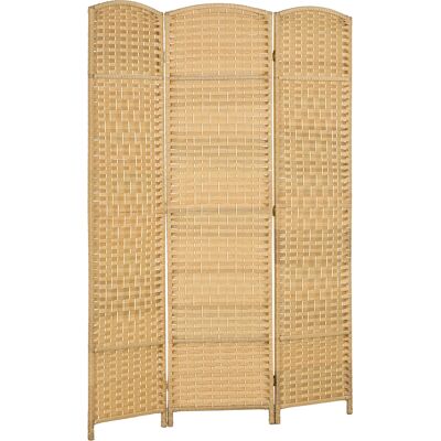 HOMCOM Paravent intérieur en bois 3 panneaux séparateur de pièce pliable pour salon chambre 135 x 180 cm bois naturel - Publicité HOMCOM Paravent intérieur en bois 3 panneaux séparateur de pièce pliable pour salon chambre 135 x 180 cm bois naturel - Publicité