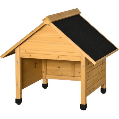 Outsunny Garage en bois pour robot tondeuse Abri pour robot tondeur Carport pour tondeuse robotisée Protection solaire & contre la pluie Jaune 75 x 76 x 70 cm - Publicité Outsunny Garage en bois pour robot tondeuse Abri pour robot tondeur Carport pour tondeuse robotisée Protection solaire & contre la pluie Jaune 75 x 76 x 70 cm - Publicité