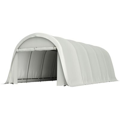 Outsunny Garage voiture Tente Garage Extérieur UV50+ Châssis Galvanisé 3,6x7,2 m Crème - Publicité Outsunny Garage voiture Tente Garage Extérieur UV50+ Châssis Galvanisé 3,6x7,2 m Crème - Publicité