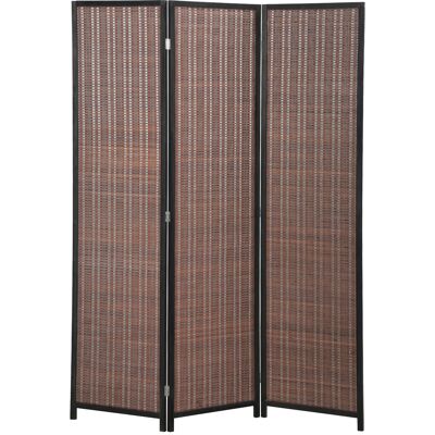 HOMCOM Paravent en bois séparateur de pièce closion de séparation pliable 3 panneaux 135 x 180 cm marron - Publicité HOMCOM Paravent en bois séparateur de pièce closion de séparation pliable 3 panneaux 135 x 180 cm marron - Publicité