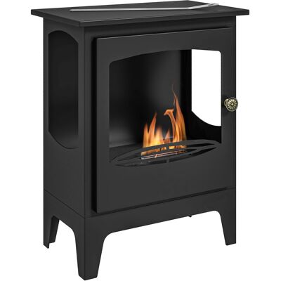 HOMCOM Cheminée à l'éthanol sur pieds style contemporain avec réservoir 1,2Lenviron couverture 25 m² 39 x 26 x 54 cm noir - Publicité HOMCOM Cheminée à l'éthanol sur pieds style contemporain avec réservoir 1,2Lenviron couverture 25 m² 39 x 26 x 54 cm noir - Publicité