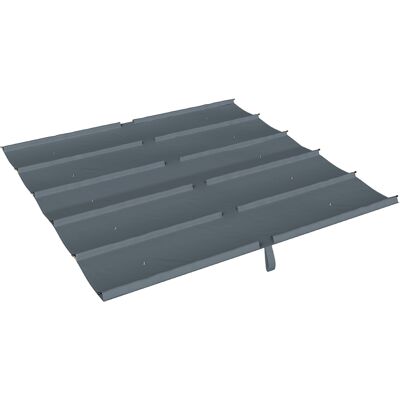 Outsunny Toile de Toit pour pergola Bâche pour Pergola rétractable de 3 x 3 m, Polyester 180g/m³, Anti-UV 30+, Gris foncé - Publicité Outsunny Toile de Toit pour pergola Bâche pour Pergola rétractable de 3 x 3 m, Polyester 180g/m³, Anti-UV 30+, Gris foncé - Publicité