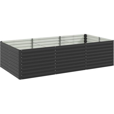 Littéraire de Jardin Outsunny - 240 x 120 x 60cm - Résistant à la Rouille, Fond Ouvert - Publicité Littéraire de Jardin Outsunny - 240 x 120 x 60cm - Résistant à la Rouille, Fond Ouvert - Publicité