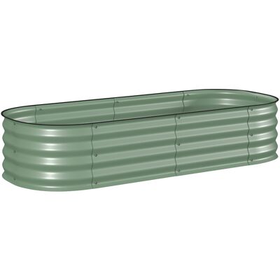 Jardinière modulable Outsunny en acier - 150x62x30cm - Vert - Publicité Jardinière modulable Outsunny en acier - 150x62x30cm - Vert - Publicité