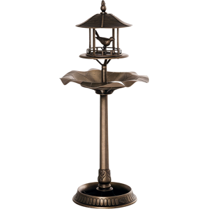 Outsunny Bain d'oiseaux Abreuvoir pour Oiseaux jardinière 3 en 1 dim. Ø 50 x 113H cm polypropylène Bronze Antique - Publicité Outsunny Bain d'oiseaux Abreuvoir pour Oiseaux jardinière 3 en 1 dim. Ø 50 x 113H cm polypropylène Bronze Antique - Publicité
