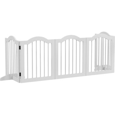 PawHut Barrière de Sécurité 5 Panneaux, Blanc - Barrière pour animaux - Publicité PawHut Barrière de Sécurité 5 Panneaux, Blanc - Barrière pour animaux - Publicité