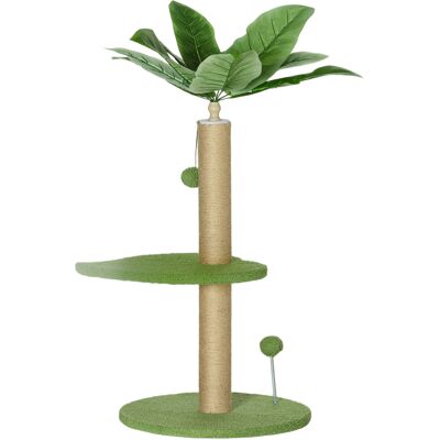 PawHut Arbre à chat arbre à grimper pour chat hauteur 83 cm avec griffoir en jute, balles jouets, plates-formes en peluche - Publicité PawHut Arbre à chat arbre à grimper pour chat hauteur 83 cm avec griffoir en jute, balles jouets, plates-formes en peluche - Publicité