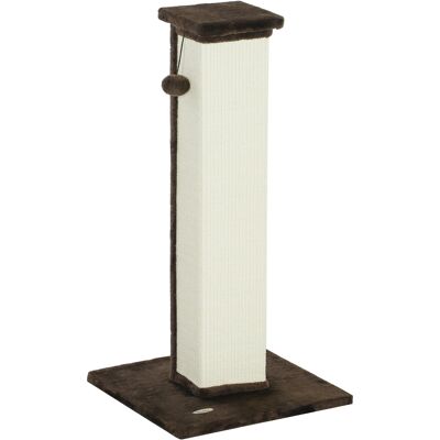 PawHut Griffoir pour chat poteau griffoir chat en sisal et peluche, boule suspendue base stable 41 x 41 x 81 cm marron et crème - Publicité PawHut Griffoir pour chat poteau griffoir chat en sisal et peluche, boule suspendue base stable 41 x 41 x 81 cm marron et crème - Publicité