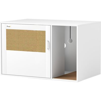 PawHut - Litter Box Cabinet - Meuble pour litière pour chat - Publicité PawHut - Litter Box Cabinet - Meuble pour litière pour chat - Publicité