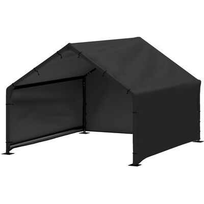 PawHut Niche pour chiens, toit résistant à l'eau et aux UV, pour chiens jusqu'à 30 kg, 125 x 110 x 93 cm, Noir - Publicité PawHut Niche pour chiens, toit résistant à l'eau et aux UV, pour chiens jusqu'à 30 kg, 125 x 110 x 93 cm, Noir - Publicité