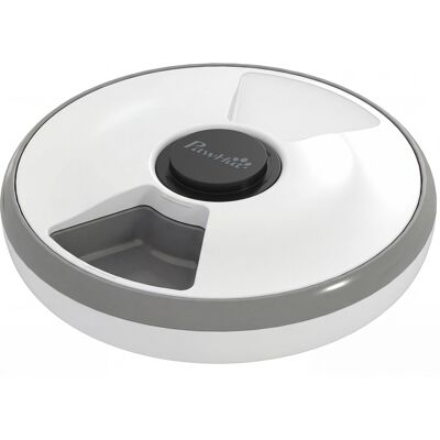 PawHut Distributeur automatique sans fil programmable jusqu'à 6 repas, affichage LED, pack de refroidissement Gris - Publicité PawHut Distributeur automatique sans fil programmable jusqu'à 6 repas, affichage LED, pack de refroidissement Gris - Publicité