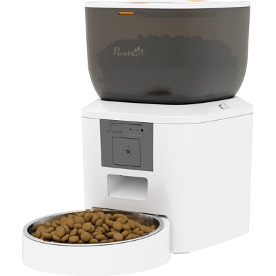 PawHut Distributeur pour chat avec caméra, Wi‑Fi 2,4 GHz, commande via app, distributeur 4L pour 1–10 repas, audio bidirectionnel - Publicité PawHut Distributeur pour chat avec caméra, Wi‑Fi 2,4 GHz, commande via app, distributeur 4L pour 1–10 repas, audio bidirectionnel - Publicité