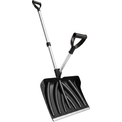 Outsunny Pelle à Neige Aluminium Portable avec Poignée d'Assistance en D, Lame Large de 45 cm, Manche Amovible, Noir - Publicité Outsunny Pelle à Neige Aluminium Portable avec Poignée d'Assistance en D, Lame Large de 45 cm, Manche Amovible, Noir - Publicité