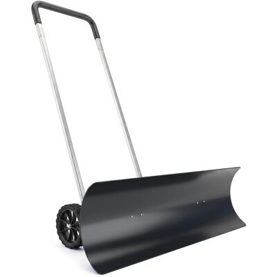 Outsunny Pelle à neige 95 cm extra-large en aluminium avec roues, manche réglable & poignée antidérapante, inclinée - Publicité Outsunny Pelle à neige 95 cm extra-large en aluminium avec roues, manche réglable & poignée antidérapante, inclinée - Publicité