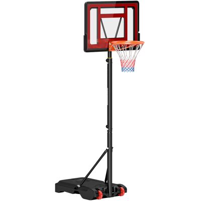HOMCOM Panier de basket extérieur hauteur réglable 160–210 cm panier de basket sur pied à roulettes base remplissable noir - Publicité HOMCOM Panier de basket extérieur hauteur réglable 160–210 cm panier de basket sur pied à roulettes base remplissable noir - Publicité