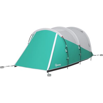 Outsunny - Tunnelzelt 5P 2R - Vert - Tent - Publicité Outsunny - Tunnelzelt 5P 2R - Vert - Tent - Publicité