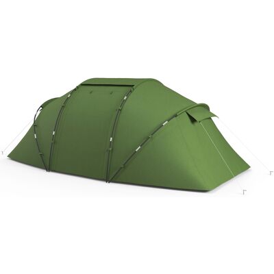 Outsunny - Family 4-6 - 430x240x170 cm - Tente de Camping - Publicité Outsunny - Family 4-6 - 430x240x170 cm - Tente de Camping - Publicité