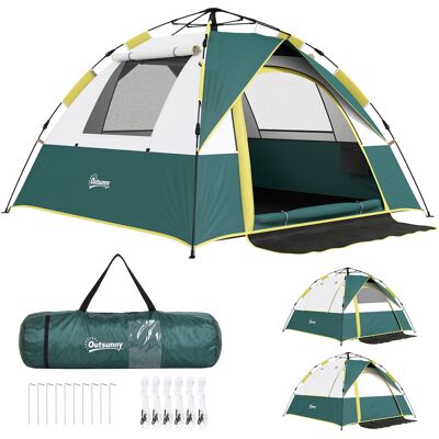Tente de camping Outsunny vert olive 3 saisons - 205 x 195 x 135 cm - Publicité Tente de camping Outsunny vert olive 3 saisons - 205 x 195 x 135 cm - Publicité