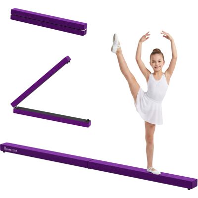 Homcom Poutre de Gymnastique Pliable Poutre d’ Equilibre Antidérapant Charge Max. 120 Kg Suède 210 cm Violet aosom france - Publicité Homcom Poutre de Gymnastique Pliable Poutre d’ Equilibre Antidérapant Charge Max. 120 Kg Suède 210 cm Violet aosom france - Publicité