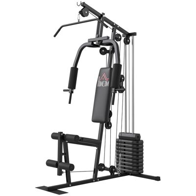 HOMCOM Station de musculation fitness avec 9 blocs de poids de 5 kg, 45kg au total, entraînement complet - 200 x 135 x 103 cm - Publicité HOMCOM Station de musculation fitness avec 9 blocs de poids de 5 kg, 45kg au total, entraînement complet - 200 x 135 x 103 cm - Publicité