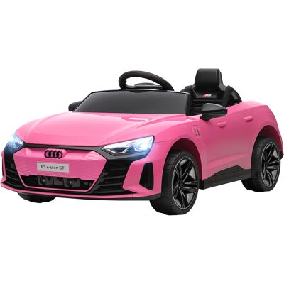 HOMCOM Voiture véhicule électrique enfant 12 V - télécommande parentale - effets sonores, lumineux - Audi RS E-tron GT rose - Publicité HOMCOM Voiture véhicule électrique enfant 12 V - télécommande parentale - effets sonores, lumineux - Audi RS E-tron GT rose - Publicité