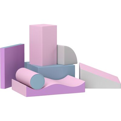 HOMCOM Set de 7 Blocs en Mousse Souple pour Enfants 1-3 Ans - Publicité HOMCOM Set de 7 Blocs en Mousse Souple pour Enfants 1-3 Ans - Publicité